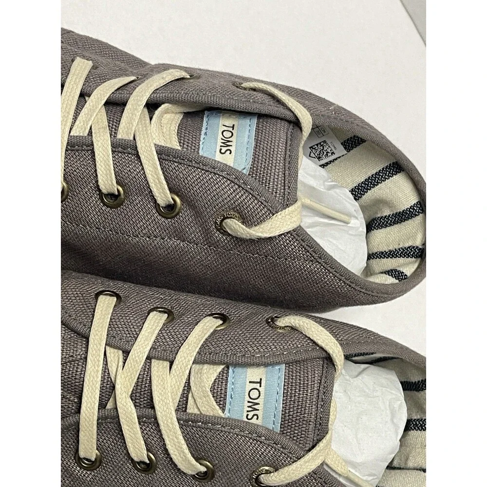 Toms Shoes Men's 12 Bota Shade Heritage Gum Cupsole High Top Sneakers Gray